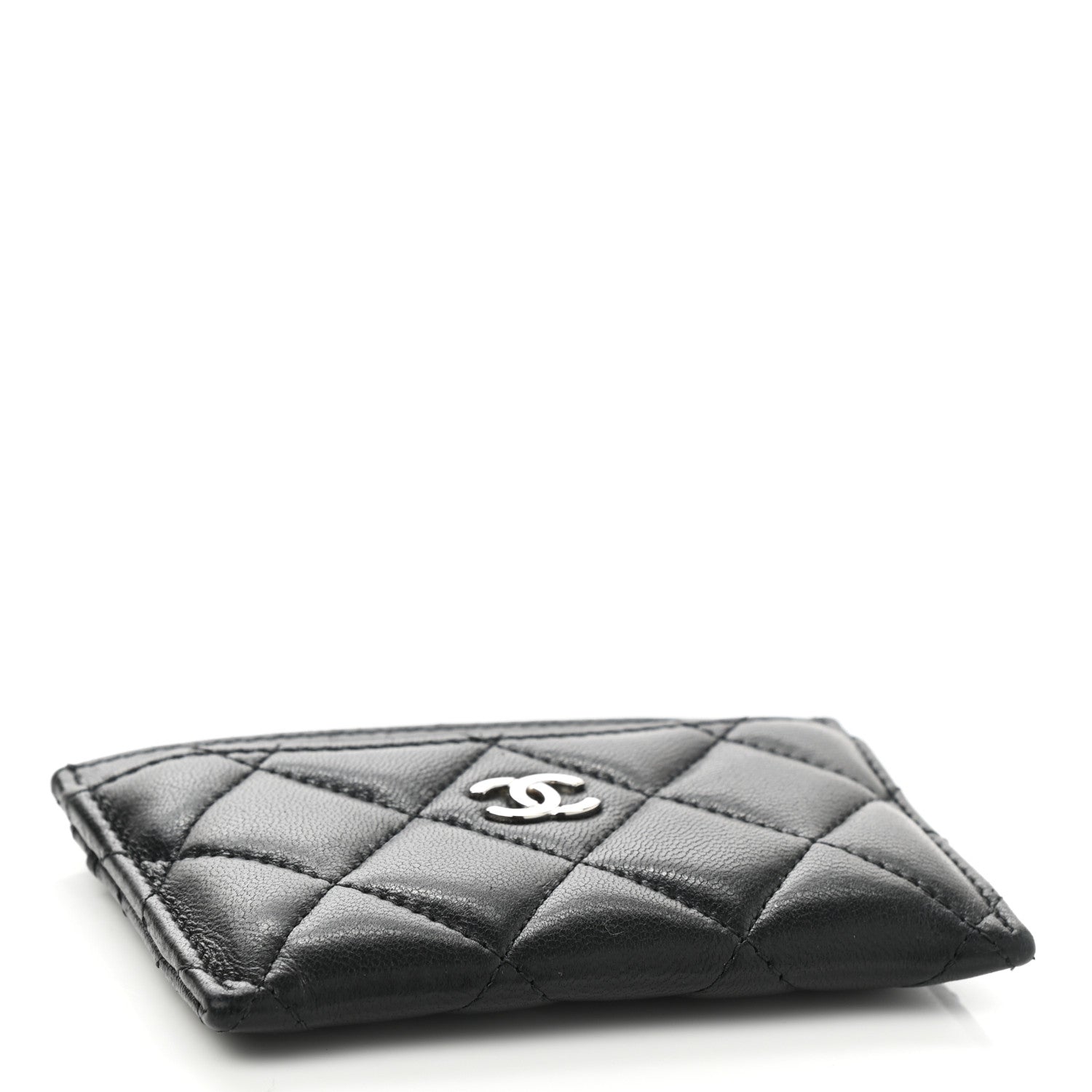 Chanel Lambskin Quilted Card Holder Black 4 of 9