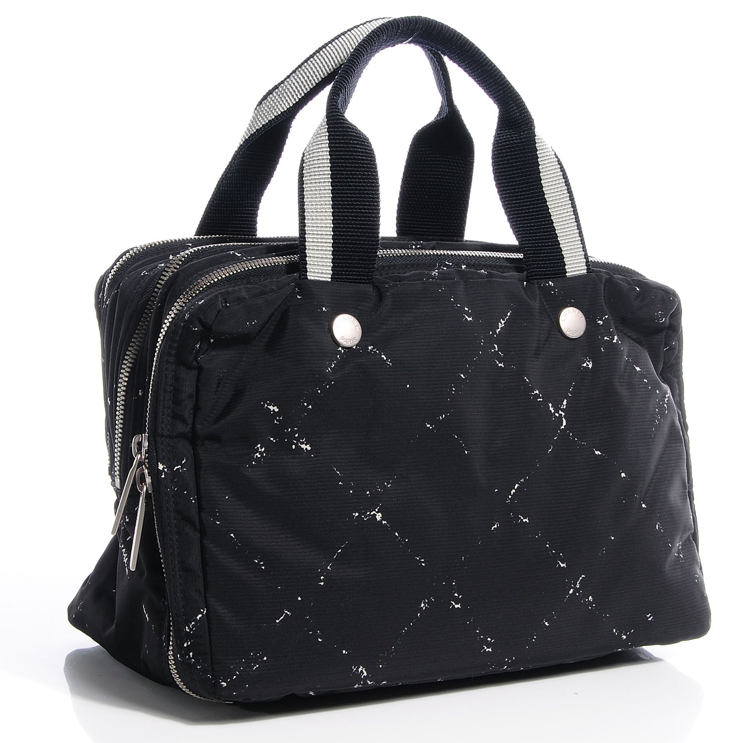 Chanel Nylon Travel Small Toiletry Tote Black 3 of 7