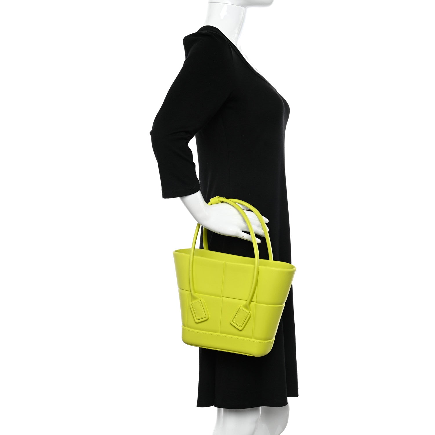 Bottega Veneta Rubber Maxi Intrecciato Mini Arco Kiwi Green 2 of 12
