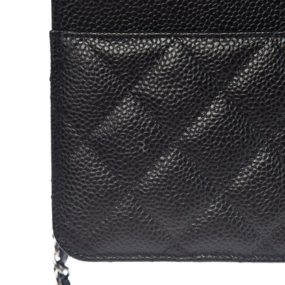 Chanel Caviar Quilted Wallet On Chain WOC Black 9 of 13