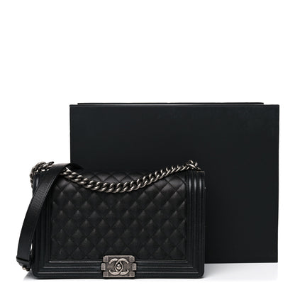 Chanel Caviar Quilted New Medium Boy Flap Black 16 of 16