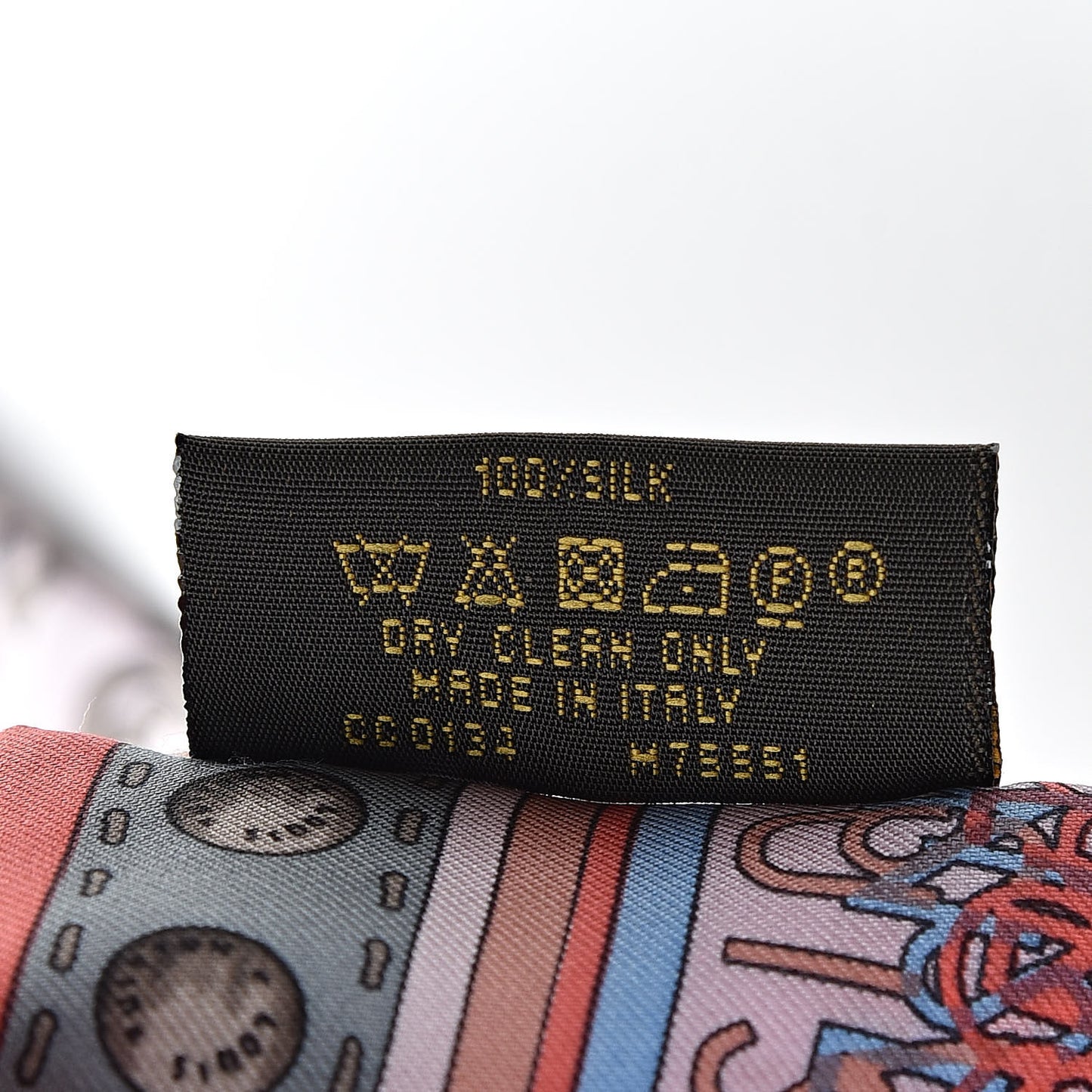 Silk Monogram Map Bandeau Rose Poudre