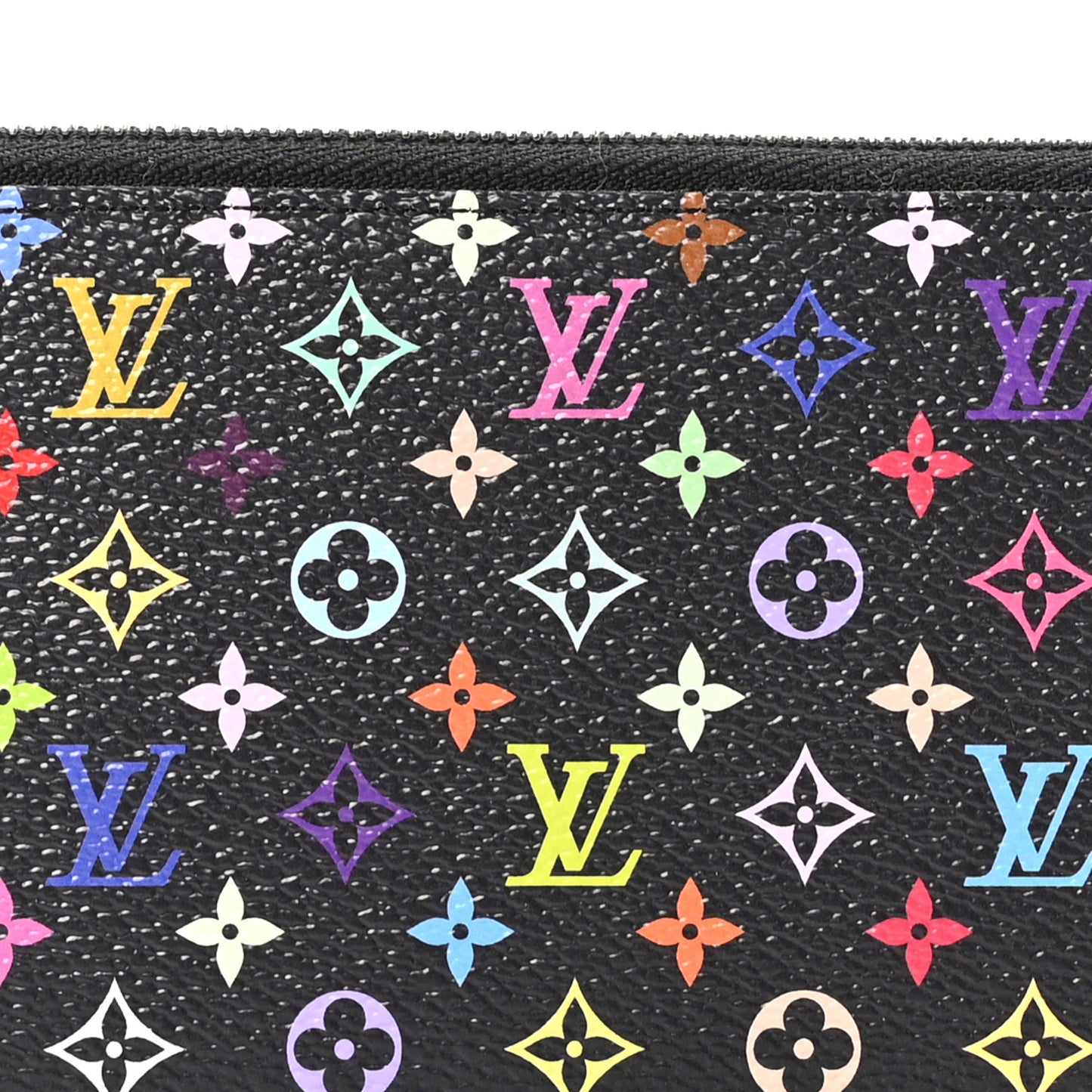 LV X TM Monogram Multicolor Clemence Wallet Black