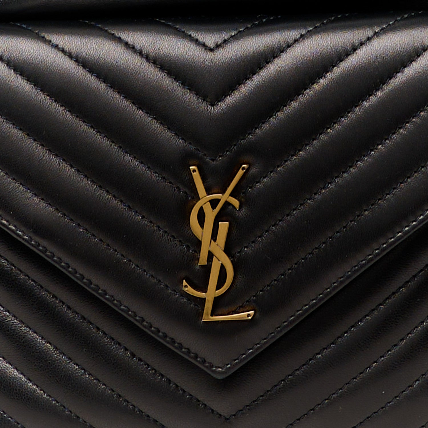 Saint Laurent Lambskin Matelasse Monogram Joe Backpack Black 9 of 11