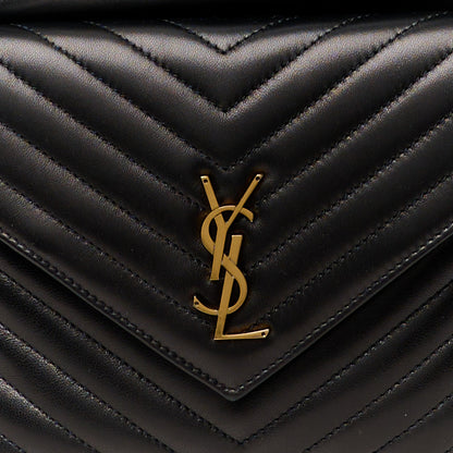 Saint Laurent Lambskin Matelasse Monogram Joe Backpack Black 9 of 11