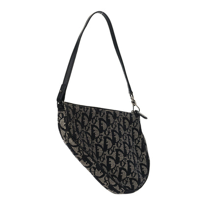Christian Dior Monogram Mini Saddle Pochette Black 3 of 10