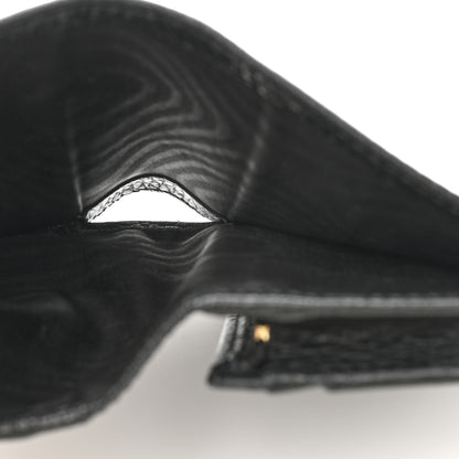 Gucci Pebbled Calfskin GG Marmont Card Case Black 6 of 13