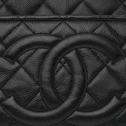 Chanel Caviar Quilted CC Timeless Soft Tote Black 8 of 10