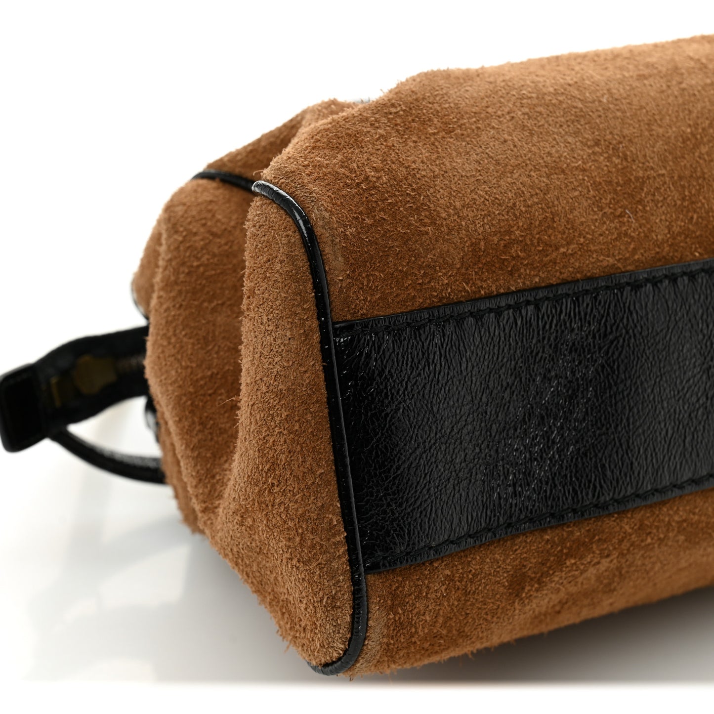 Suede Ophidia Medium Re(Belle) Top Handle Bag Nocciola Black