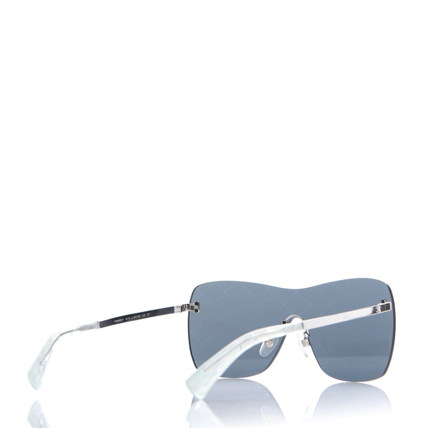 Metal Shield Runway Sunglasses 4215 Metallic Blue