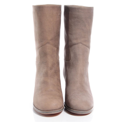 Chanel Nubuck CC Short Boots Grey 37 2 of 9