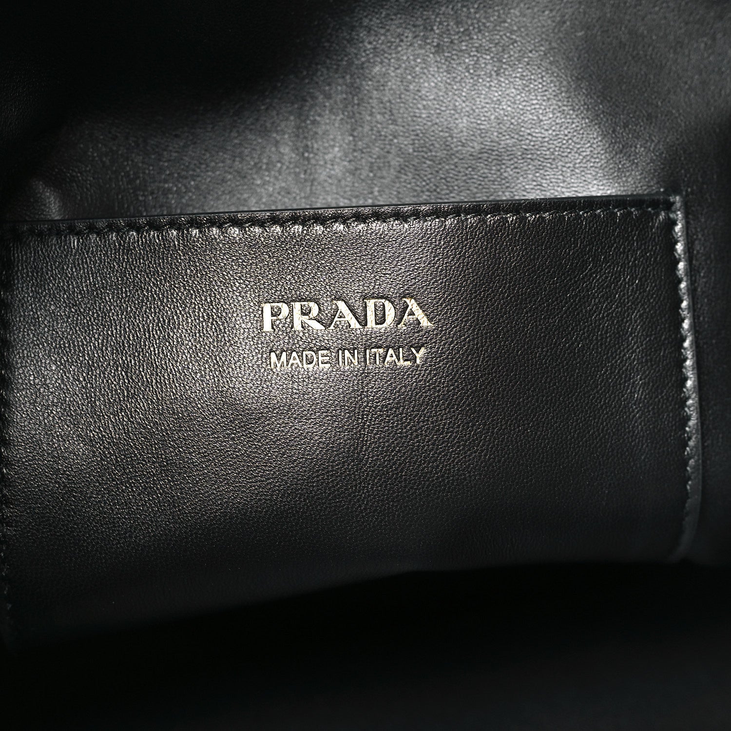 Prada Soft Grained Vitello Daino Secchiello Bucket Bag Black 5 of 9