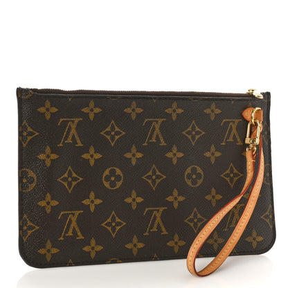 Louis Vuitton Monogram Neverfull MM GM Pochette Fuchsia 3 of 8