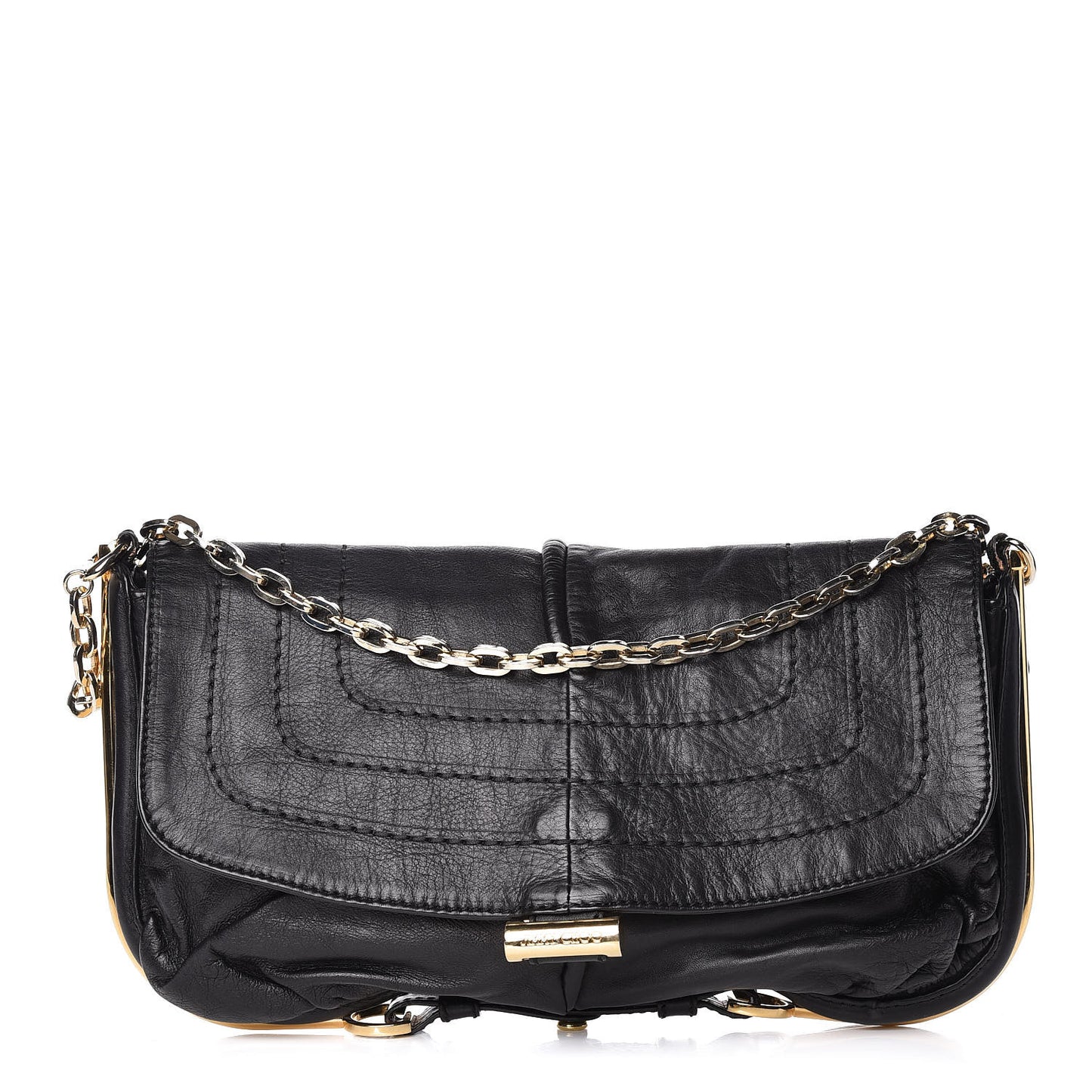 Calfskin Arad Clutch Black