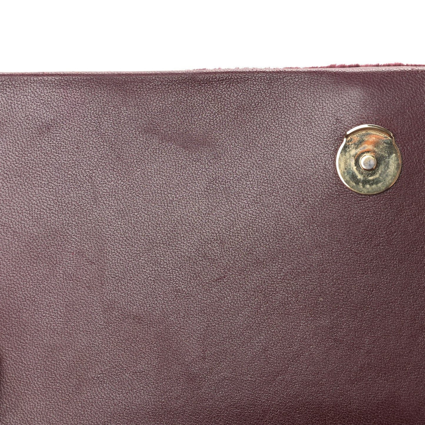 Velvet Small Classic Monogram Kate Tassel Satchel Burgundy