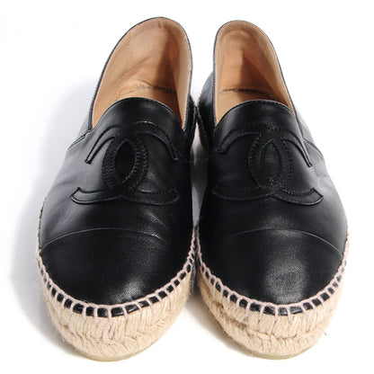 Chanel Lambskin Espadrilles Black 40 2 of 8