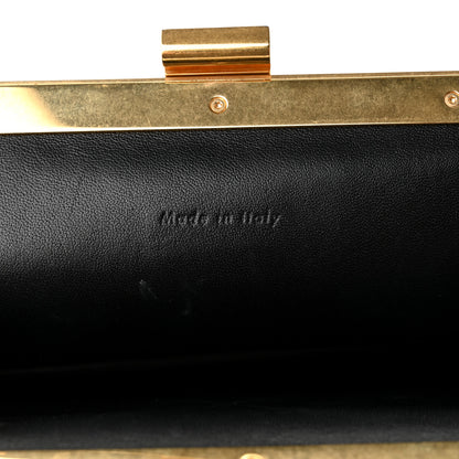Celine Lizard Mini Clasp Clutch Bag Black 6 of 9