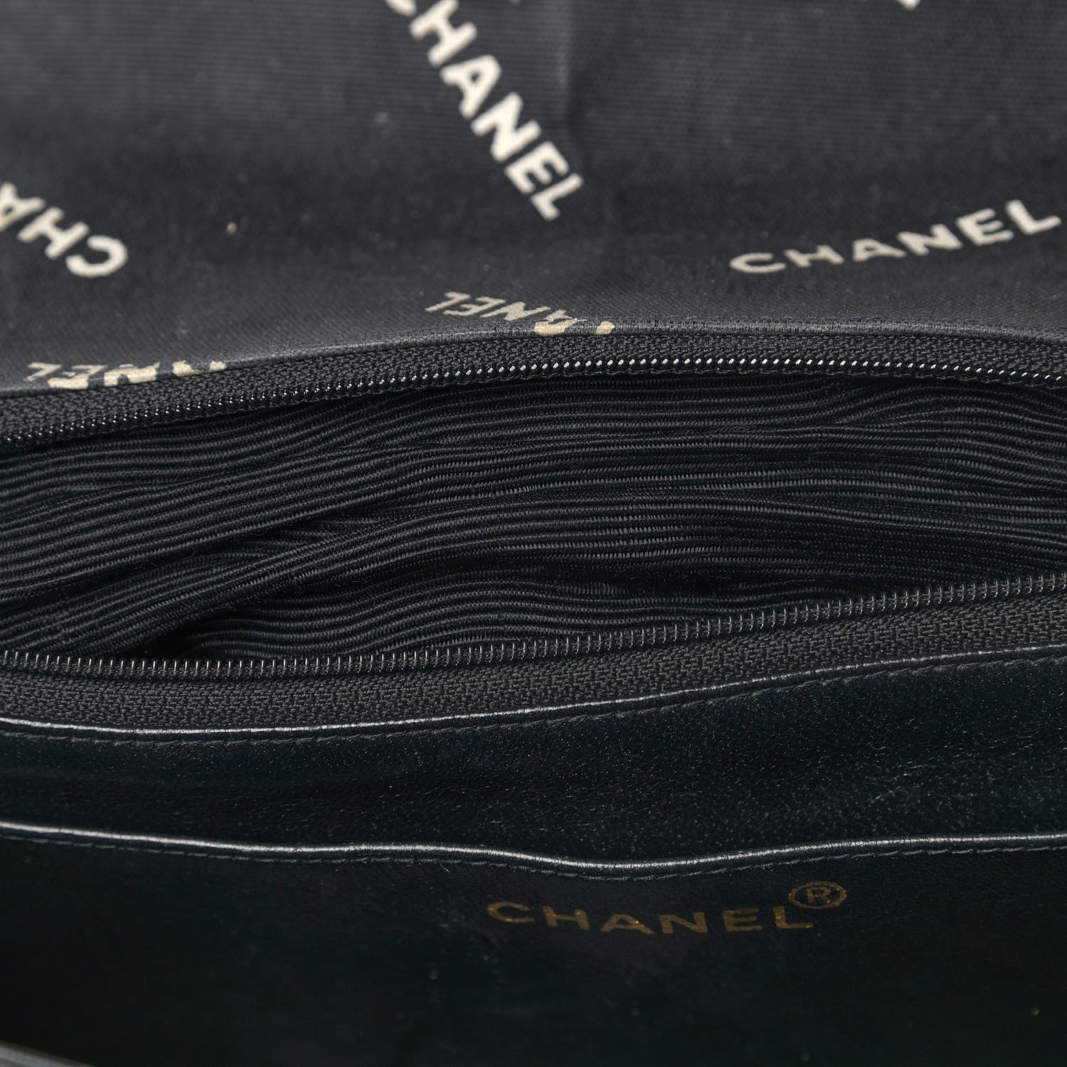 Chanel Canvas Quilted XL Jumbo Single Flap Black 6 of 11