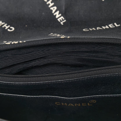 Chanel Canvas Quilted XL Jumbo Single Flap Black 6 of 11