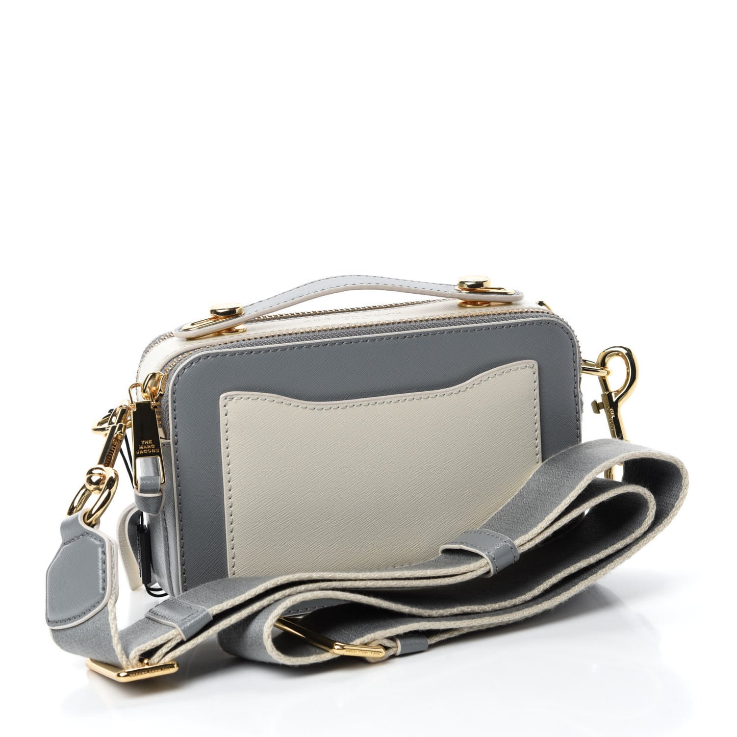 Saffiano Small Snapshot Camera Bag Rock Grey
