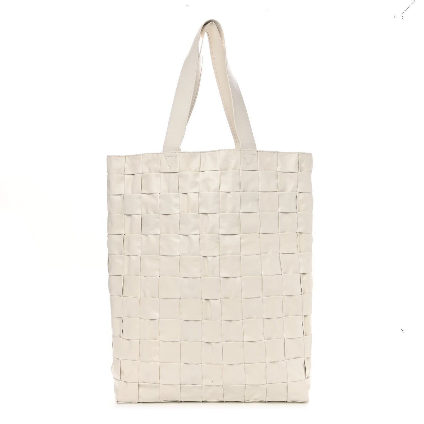 Calfskin Maxi Intrecciato Cassette Tote White