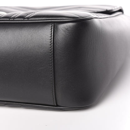 Gucci Calfskin Matelasse Large GG Marmont Shoulder Bag Black 9 of 13