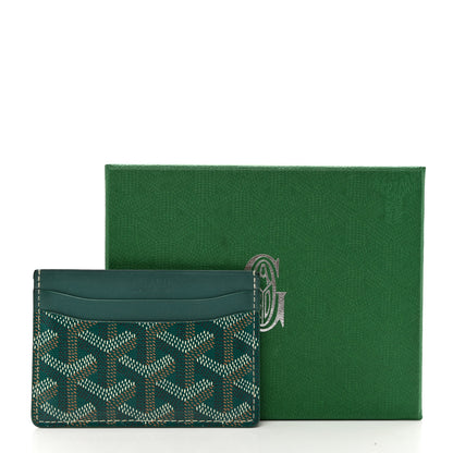 Goyard Goyardine Saint Sulpice Card Holder Green 7 of 7