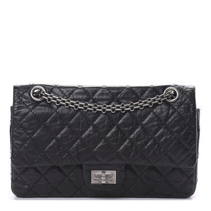 Chanel Aged Calfskin Quilted 2.55 Reissue 225 Flap Black 1 of 15