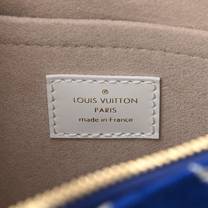 Louis Vuitton Jacquard Velvet Monogram LV Match Speedy Bandouliere 20 Blue 6 of 9