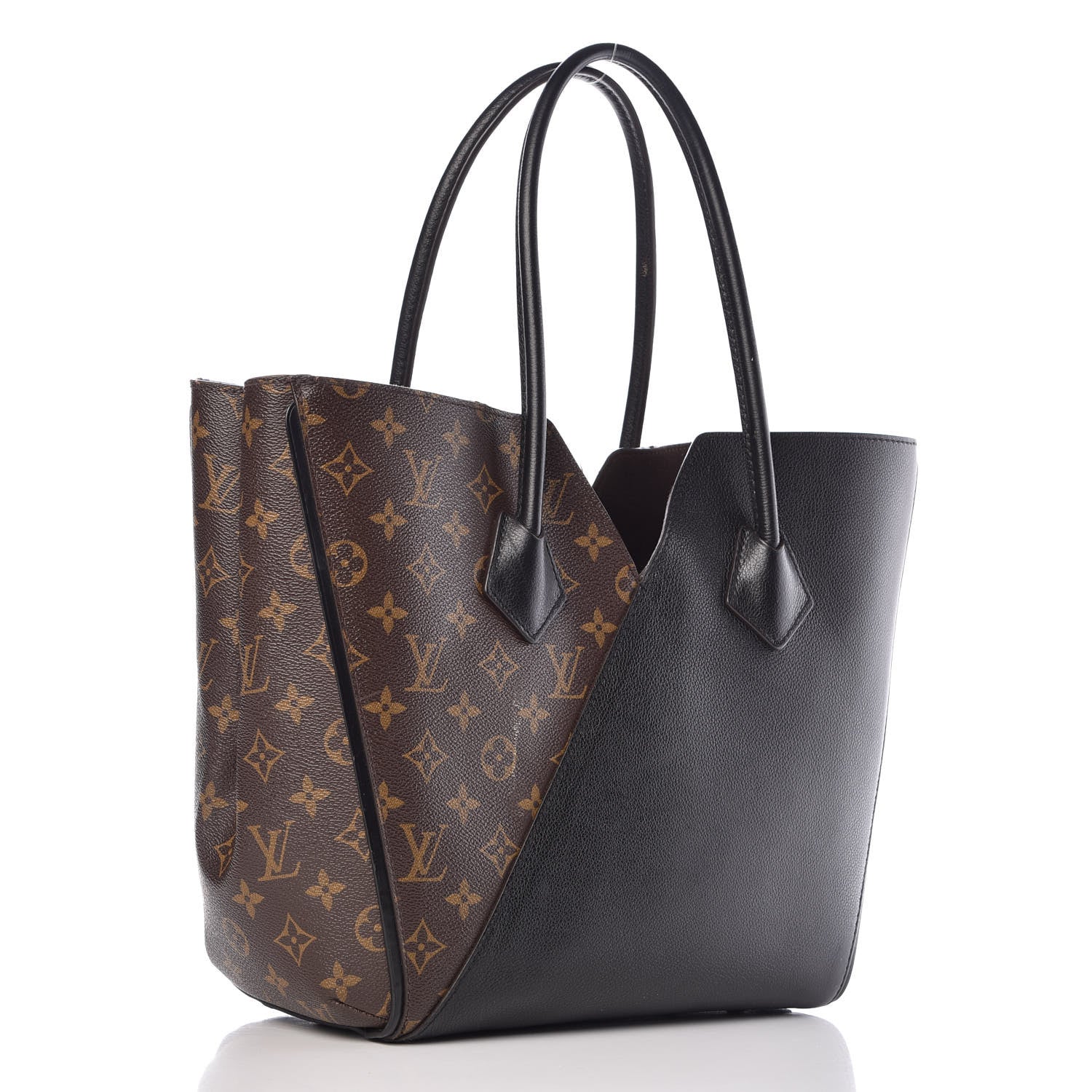 Louis Vuitton Calfskin Monogram Kimono Tote Black 3 of 19