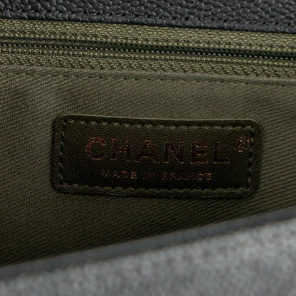 Chanel Caviar Quilted New Medium Boy Flap Black 8 of 9