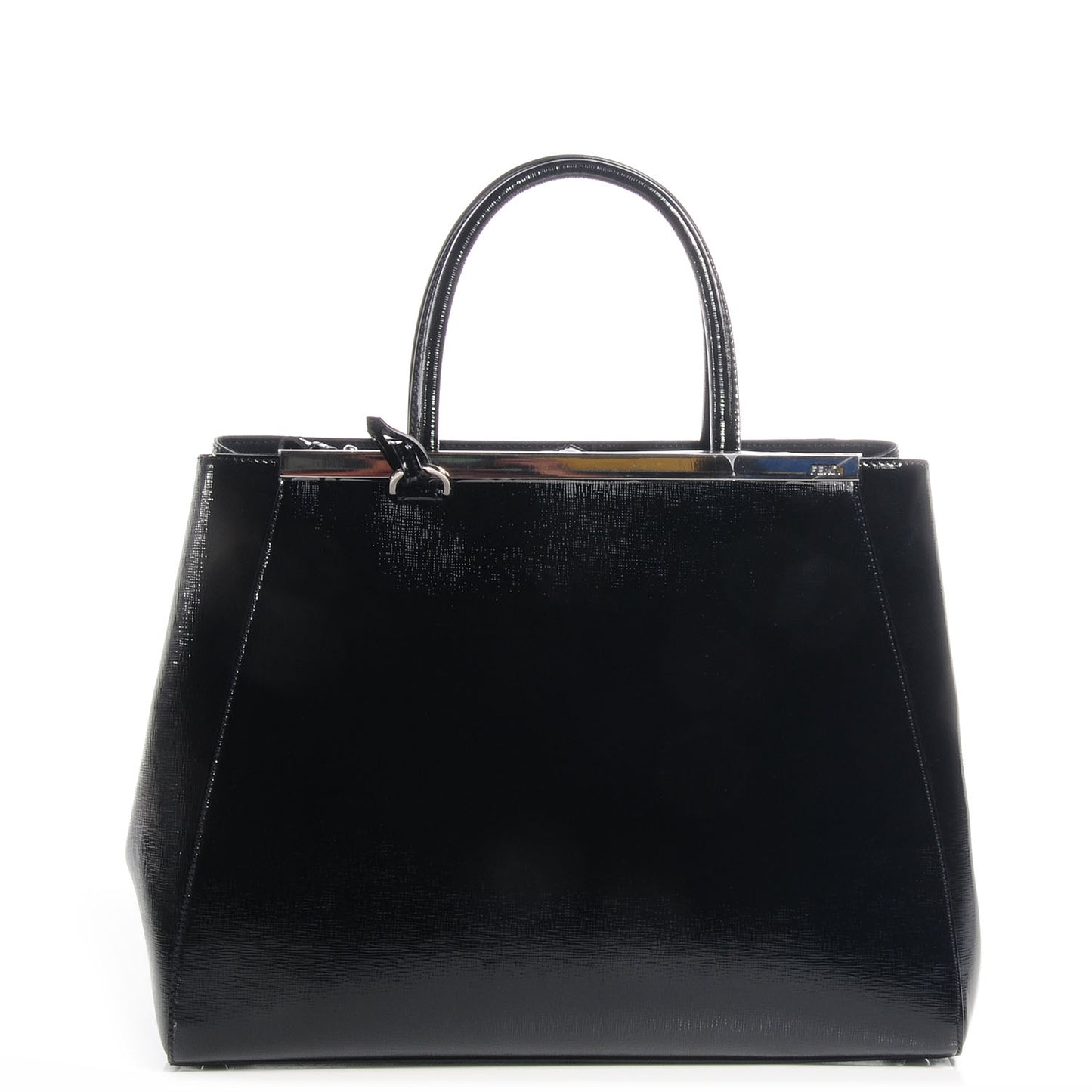 Patent Vitello Elite Regular 2Jours Tote Black