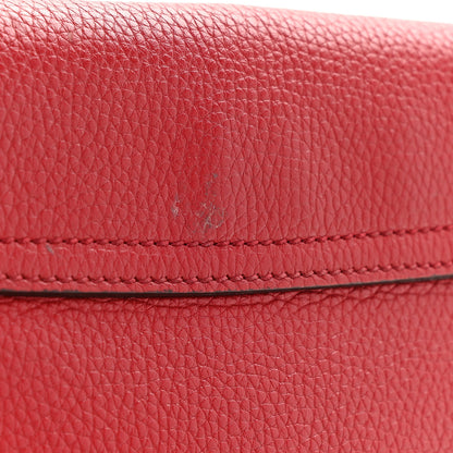 Gucci Pebbled Calfskin Medium Soho Flap Crossbody Tabasco Red 11 of 12
