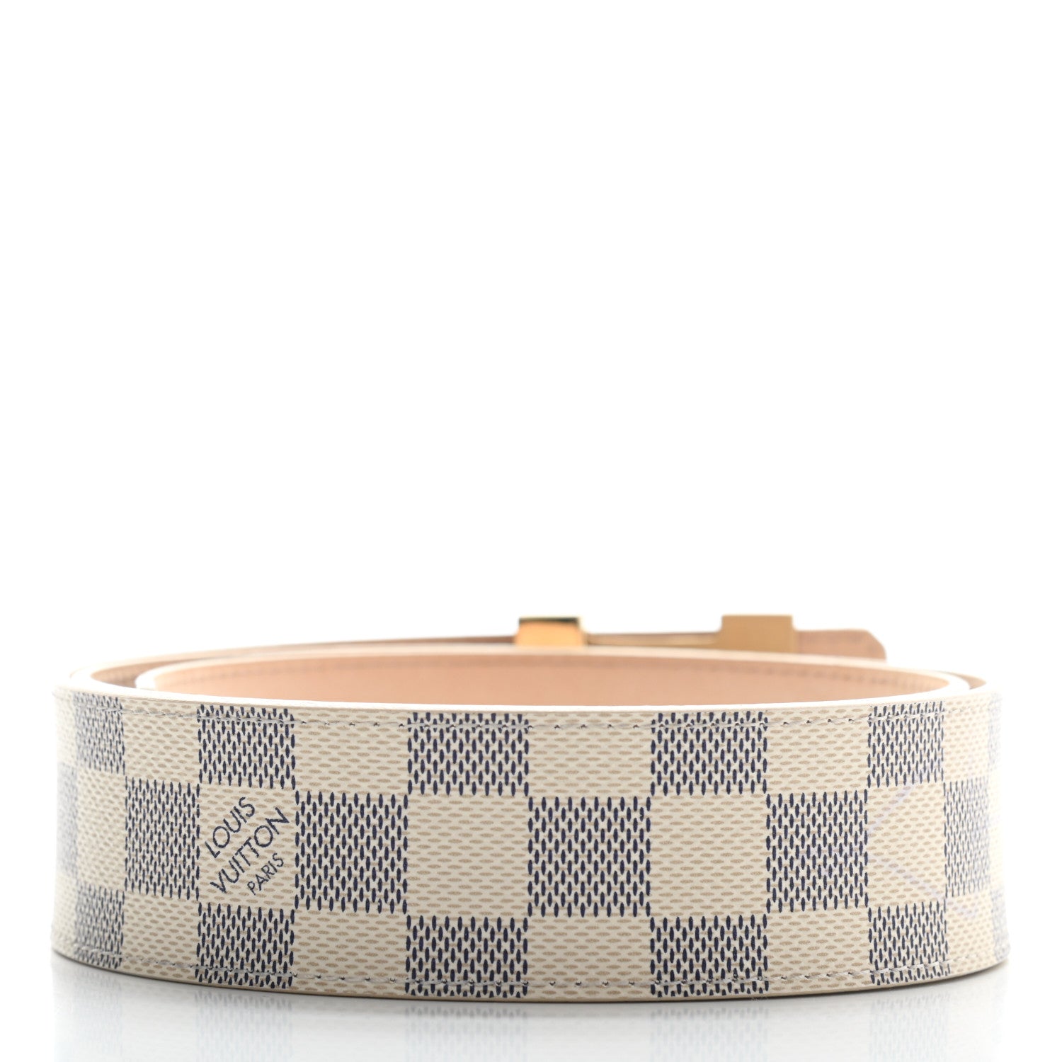 Louis Vuitton Damier Azur LV Initiales Belt 90 36 2 of 6