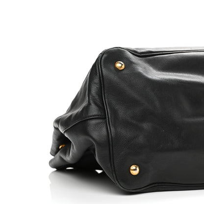 Prada Soft Calf Satchel Black 8 of 12