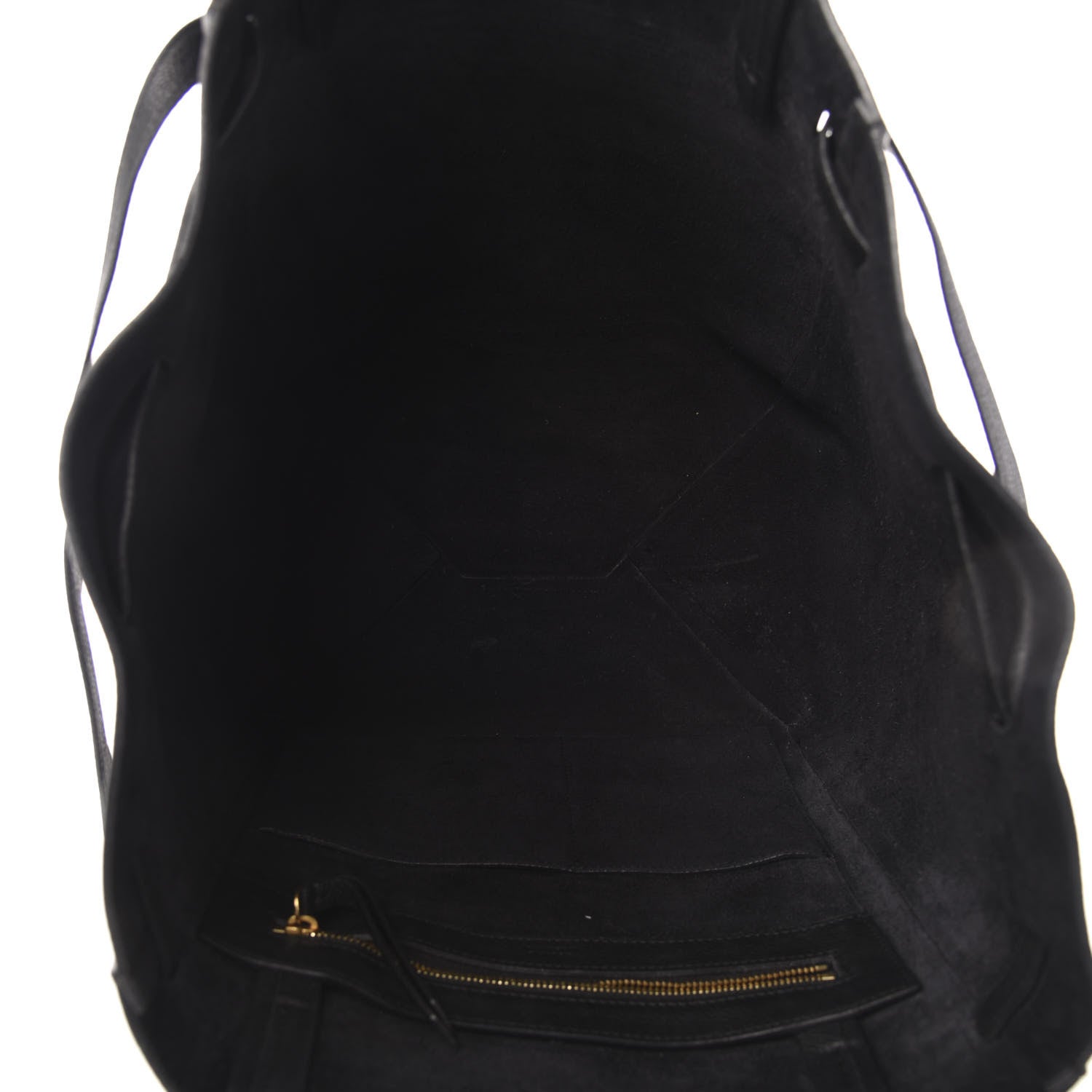 Celine Soft Grained Calfskin Small Belt Cabas Phantom Black 5 of 13