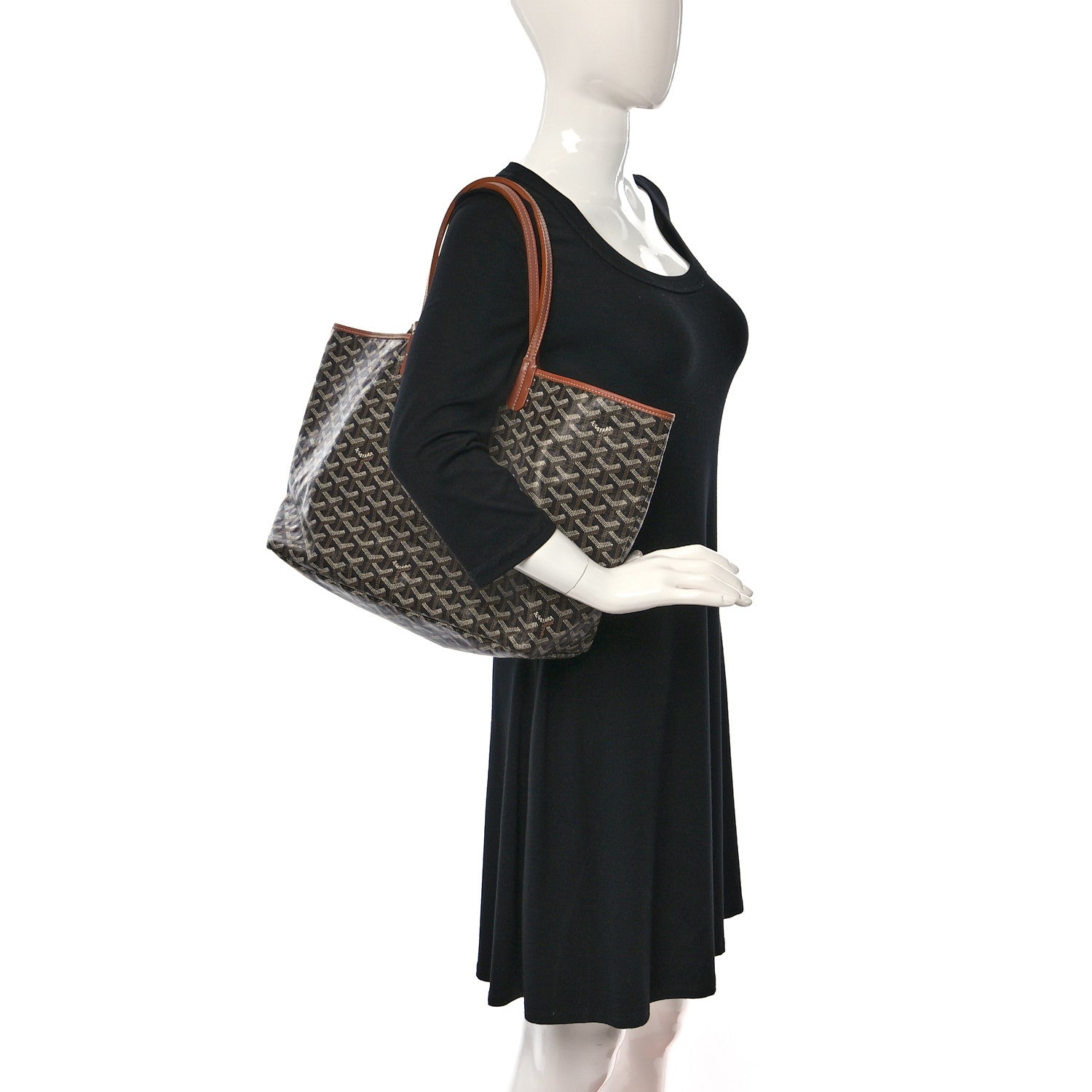 Goyard Goyardine Saint Louis GM Black Gold 2 of 18