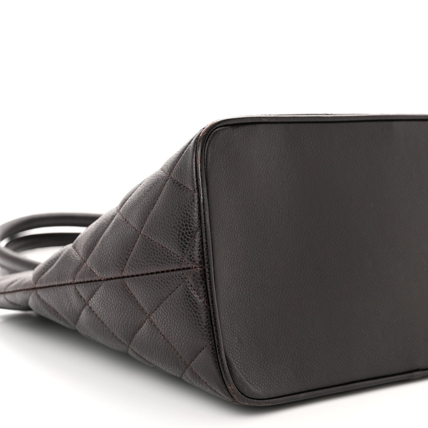 Chanel Caviar Quilted Medallion Tote Dark Brown 9 of 10