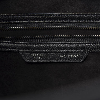 Celine Drummed Calfskin Mini Luggage Black 8 of 10
