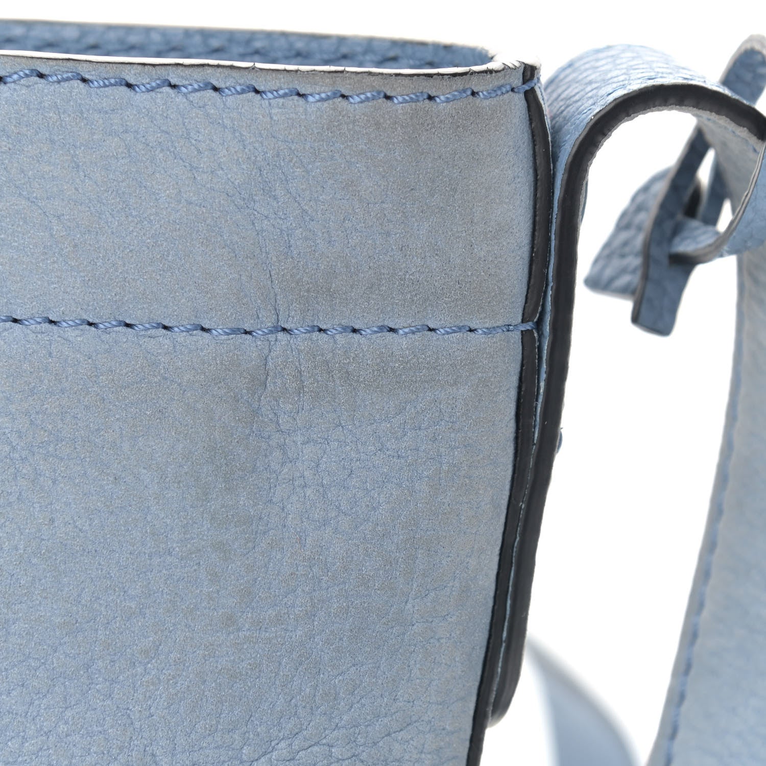 Delvaux Nubuck Santiag Pin Daily Shoulder Bag Denim II 15 of 17