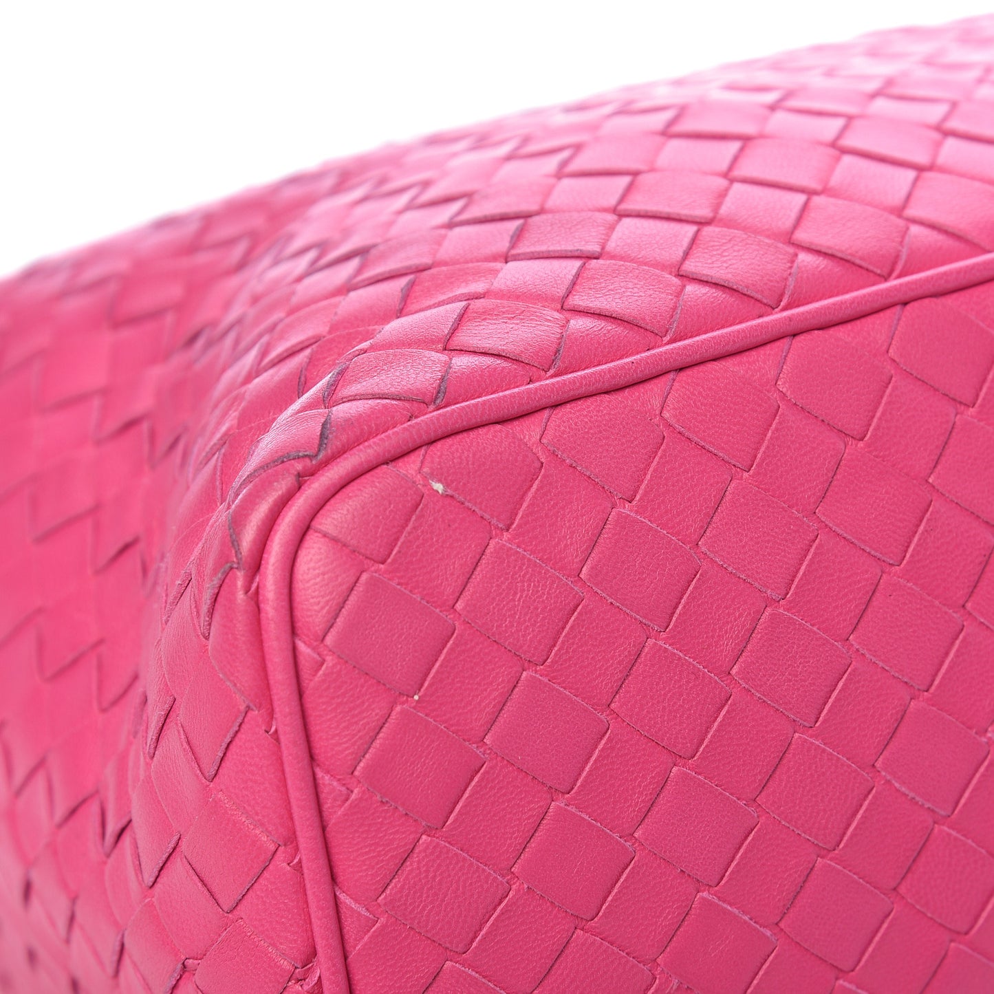 Nappa Intrecciato Hobo Fuchsia