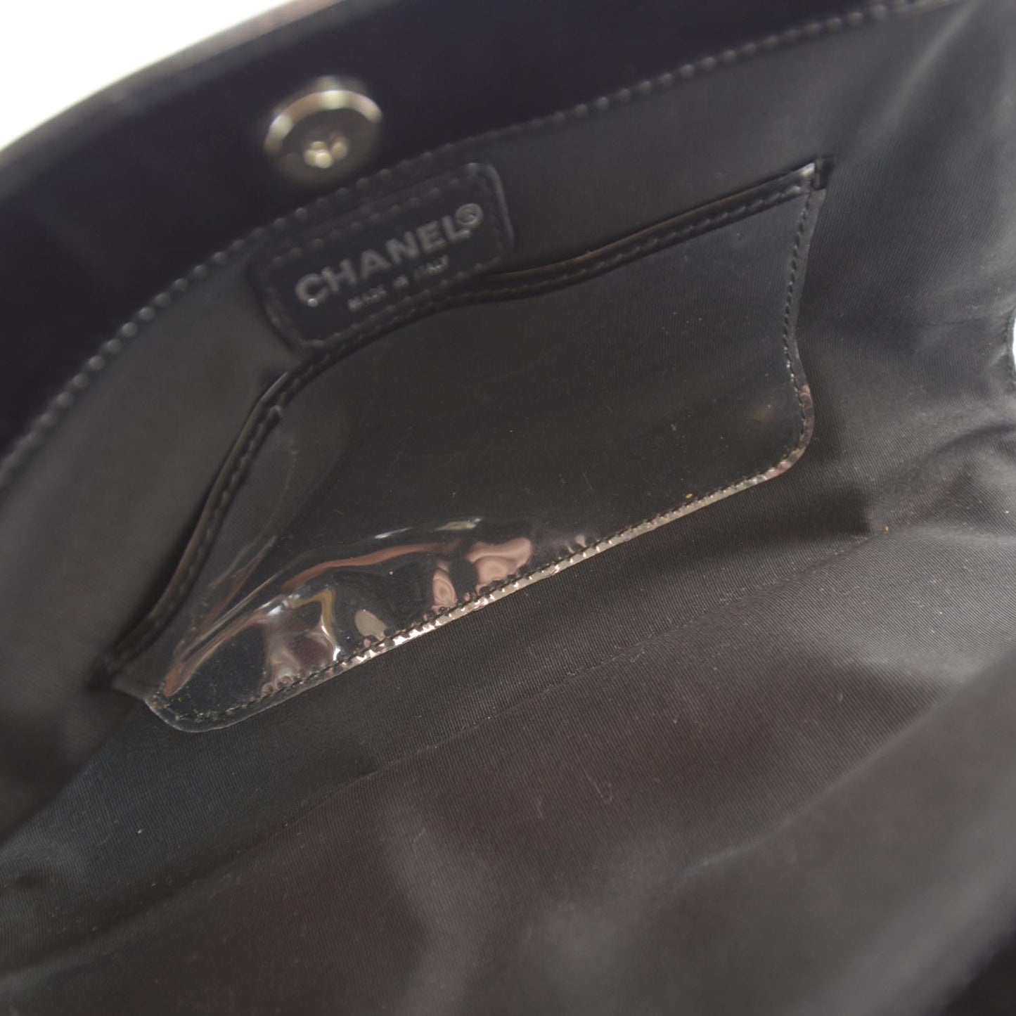 Vinyl CC Wristlet Black
