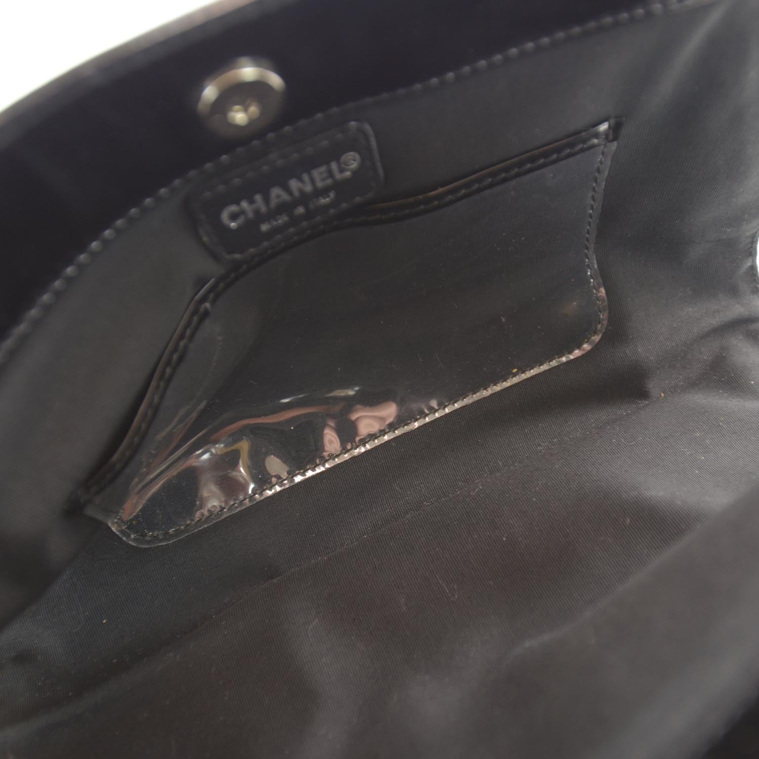 Chanel Vinyl CC Wristlet Black 6 of 6