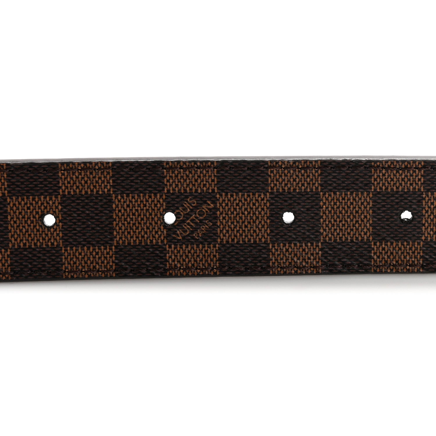 Louis Vuitton Calfskin Damier Ebene 25mm LV Iconic Reversible Belt 90 36 5 of 9