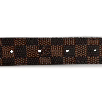 Louis Vuitton Calfskin Damier Ebene 25mm LV Iconic Reversible Belt 90 36 5 of 9