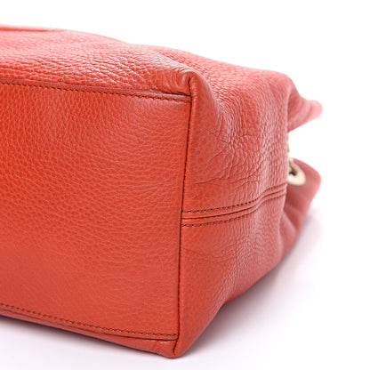 Gucci Pebbled Calfskin Medium Soho Chain Shoulder Bag Sun Orange 8 of 11