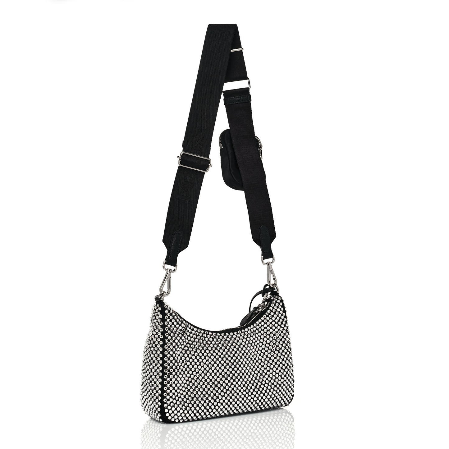 Satin Crystal Re-Edition 2005 Shoulder Bag Cristal