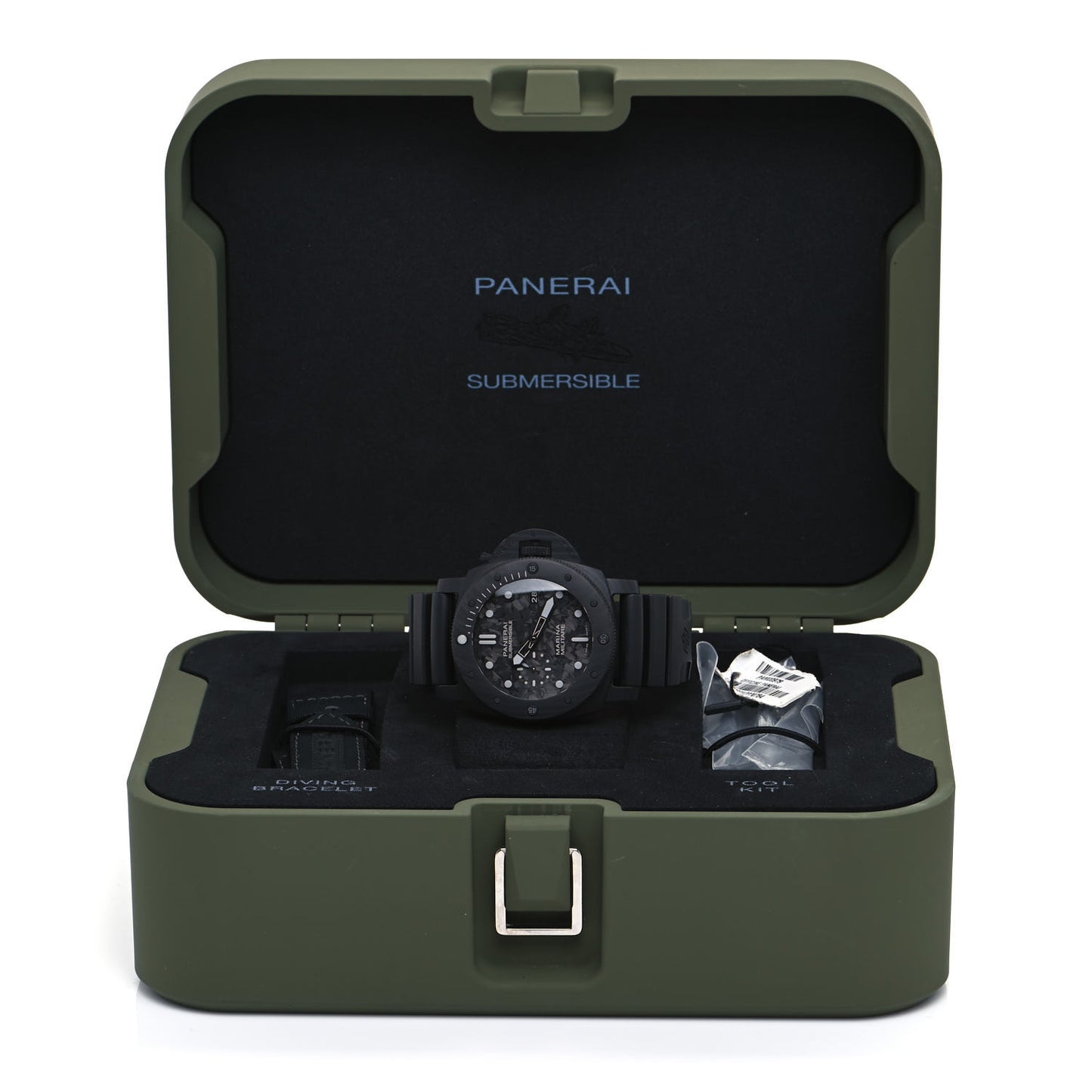 Carbotech Rubber 47mm Luminor Submersible Automatic Watch Black PAM00979
