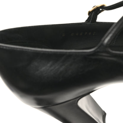 Chanel Goatskin Grosgrain Cap Toe Mary Jane Pumps 39.5 Black 8 of 10