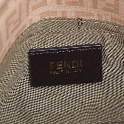 Fendi Zucchino Spalmati Vitello Mini Mama Baguette Vacchetta Camelia 8 of 10